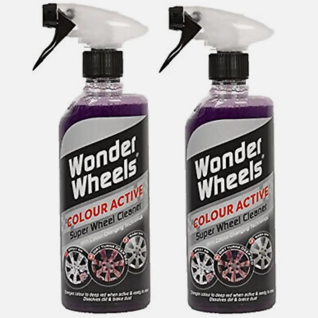 2Pack Wonder Wheels Colour Active Super Wheel Cleaner 1L Valeting detailing accessories