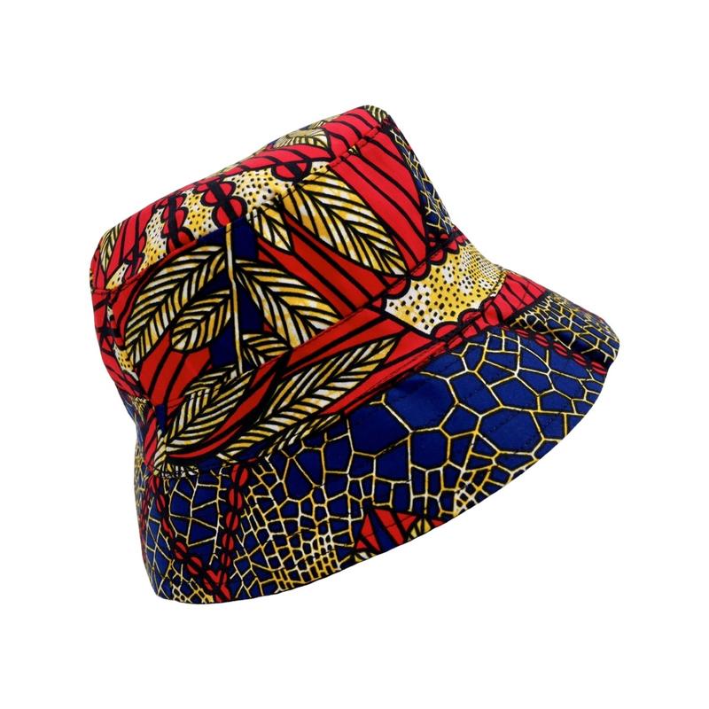 Product Introduction of African print bucket hat , sun hat reversible Striped Baseball Cap Baseball Cap Baseball Cap Winter Winter Winter Summer Polka Dot Cotton Silk Plain Floral Beret Striped 8