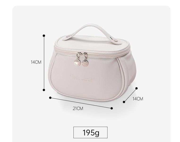 New PU Material High Capacity Makeup Bag PU Leather 5