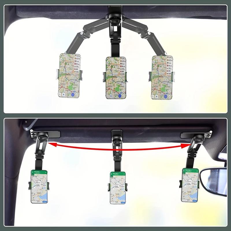 Product Introduction of Universal Car Phone Holder with Sun Visor Clip - Hands-Free Navigation and Safe Driving 3