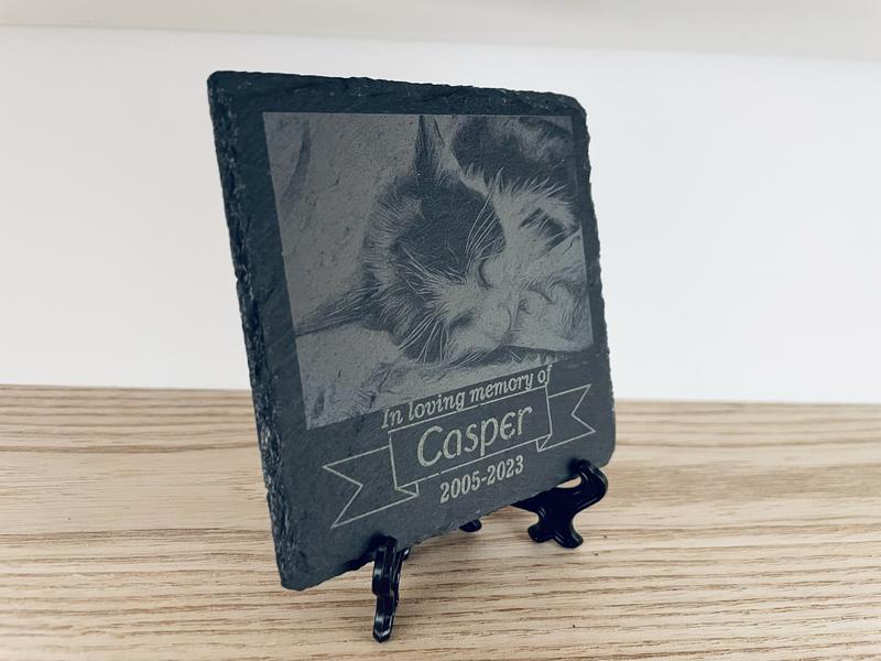 Product Introduction of Personalised Photo Stone Cat Dog Pet Memorial Memory Loss Present Gift Cat Loss 6
