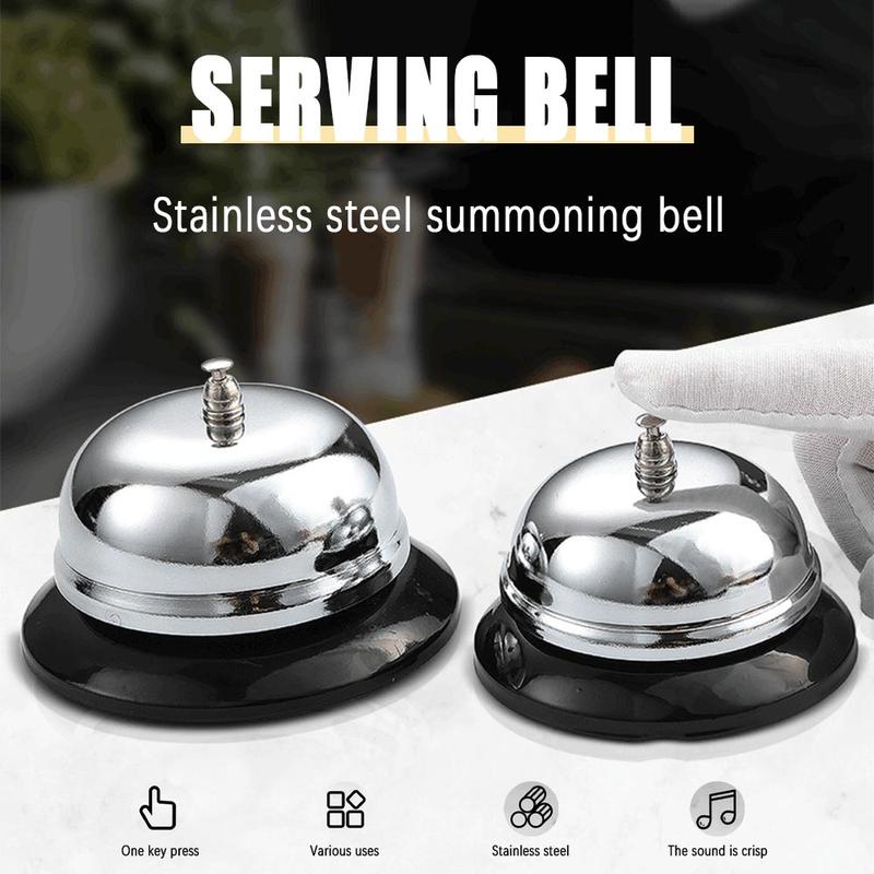 Front Desk Call Bell Stainless Steel Service Bell Kitchen Hotel ...