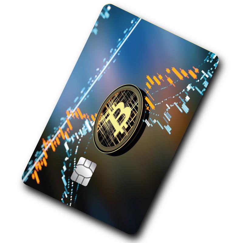 Crypto Bank Card Skin / Sticker - Bitcoin BTC ETH Etherium Cryptocurrency 3