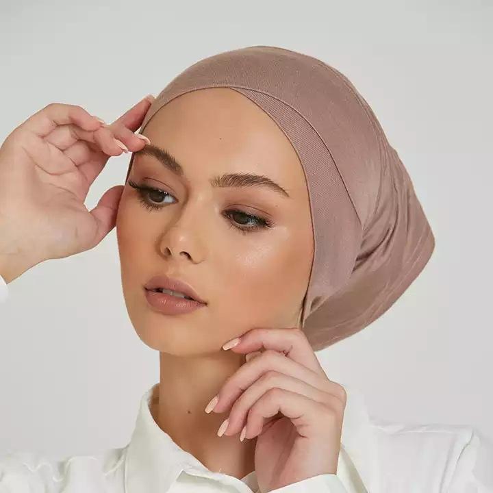 Modal Instant Hijab Elastic Hijabs Lace Up Cross Underlay Hat Cord Solid Adjustable Hijabs Inner Hijab for Graduation Casual Inner TUTU 0