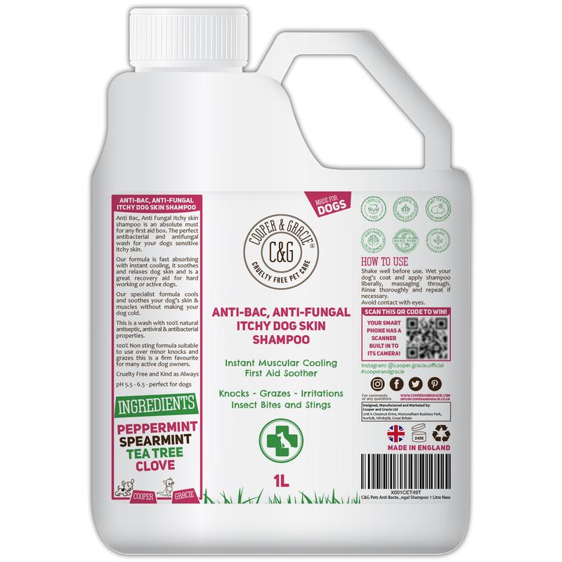 Dog Shampoo For Itchy Skin Antibacterial And Antifungal 1L 0
