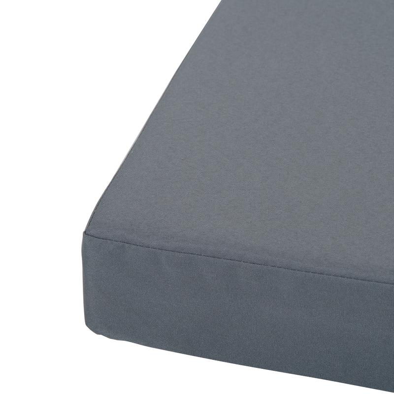 Outsunny Outdoor Cushion Pad Set for Rattan Furniture, 7 Piece Garden Furniture Cushions, Patio Conversation Set Cushions, Lightweight and Durable, Grey 7