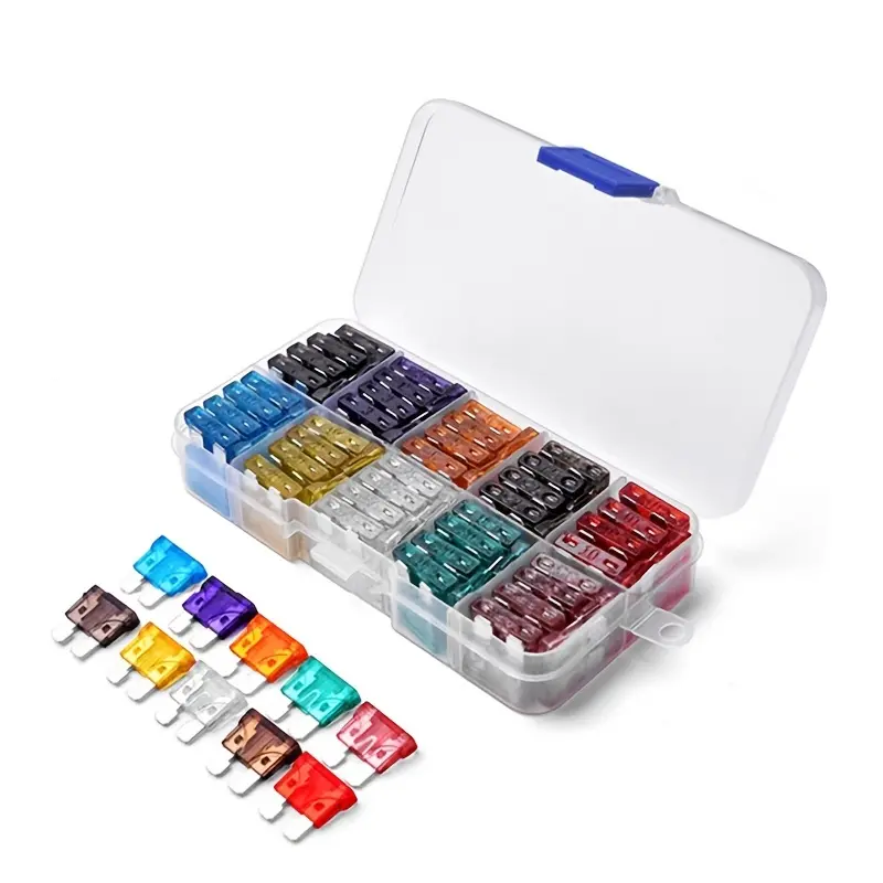 50/100pcs Car Fuses Assortment Kit, Car Automotive RV Standard Fuses Blade-Type Car Replacement Fuses Set 2A 3A 5A 7.5A 10A 15A 20A 25A 30A 35A
