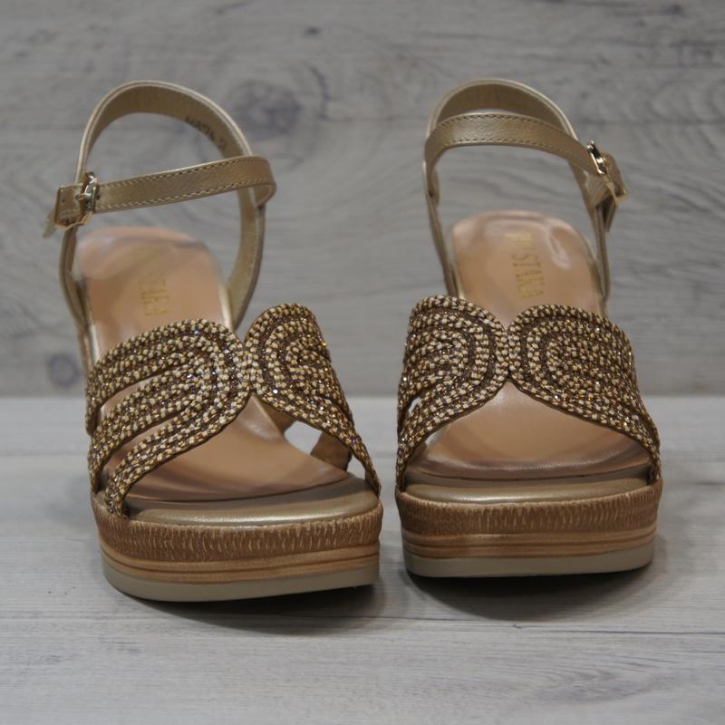IVACHY Womens Summer Sparkling Wedge sandals A68176 4