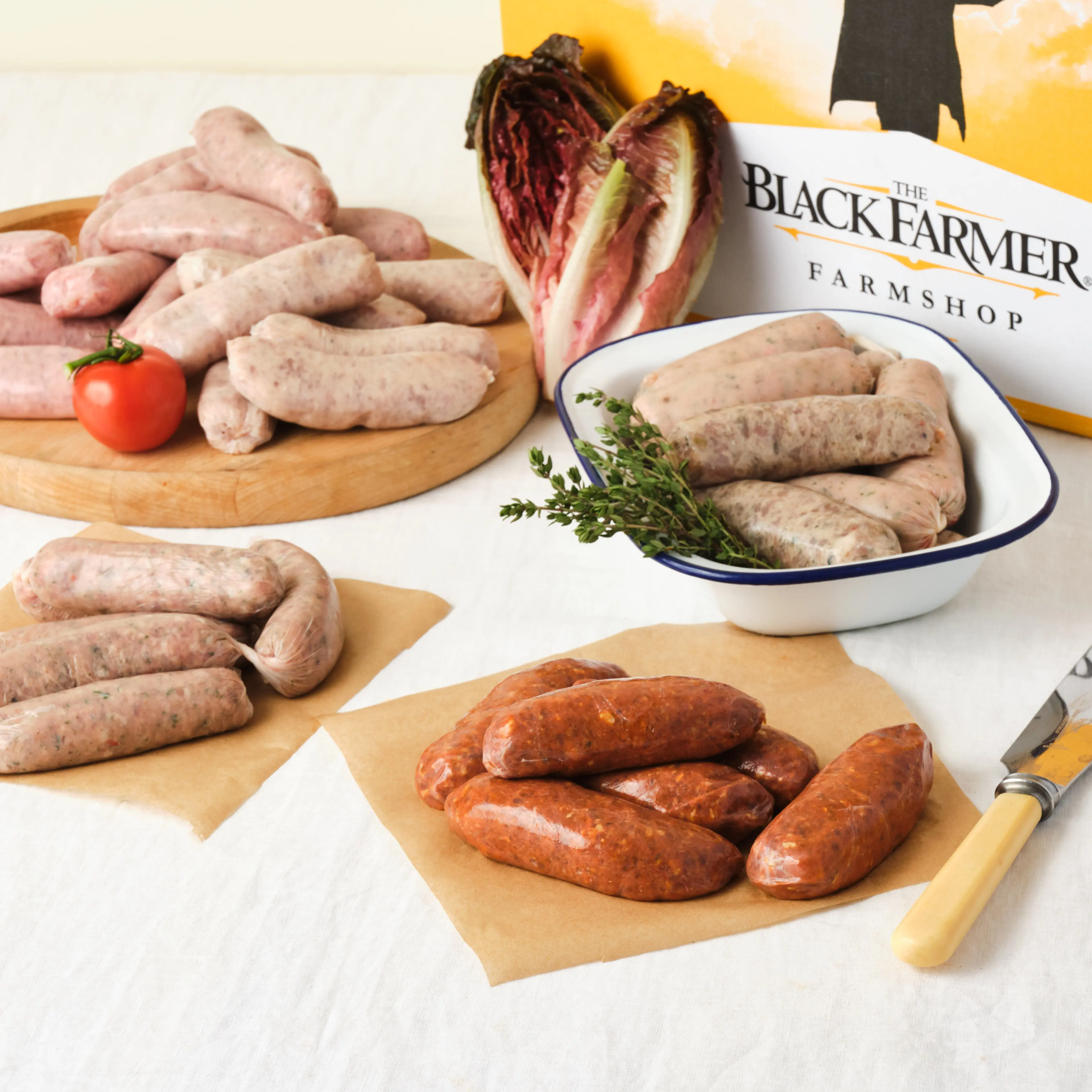 The Black Farmer's TikTok Sausage Box - Premium Pork, Jerk Pork & Chicken Sausages - Gluten-Free BBQ Indulgence