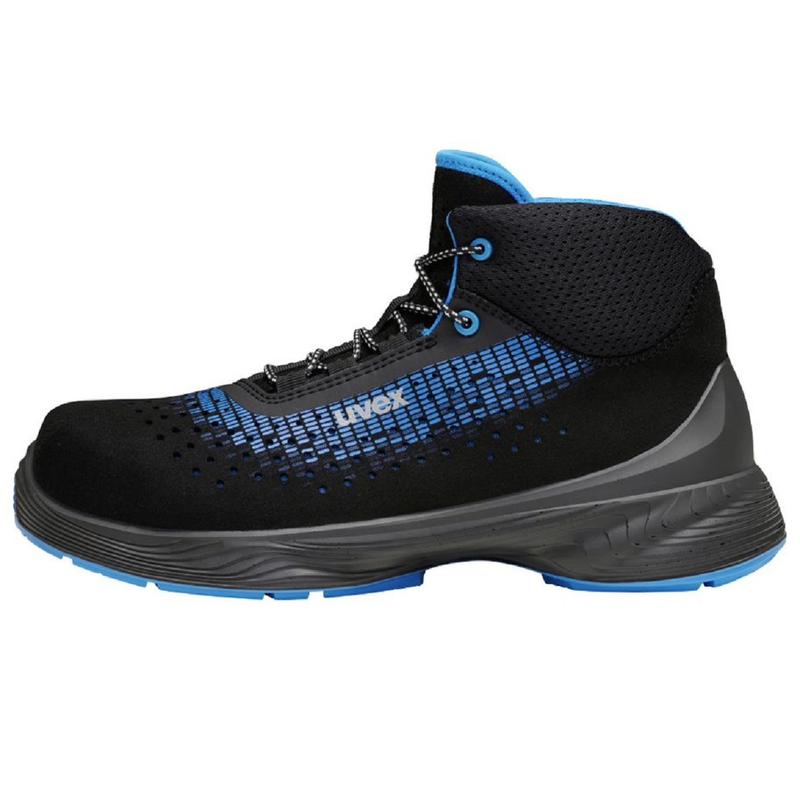 uvex 1 G2 Work Boots S1 SRC ESD Metal-Free 68318 Microsuede Perforated Upper 2
