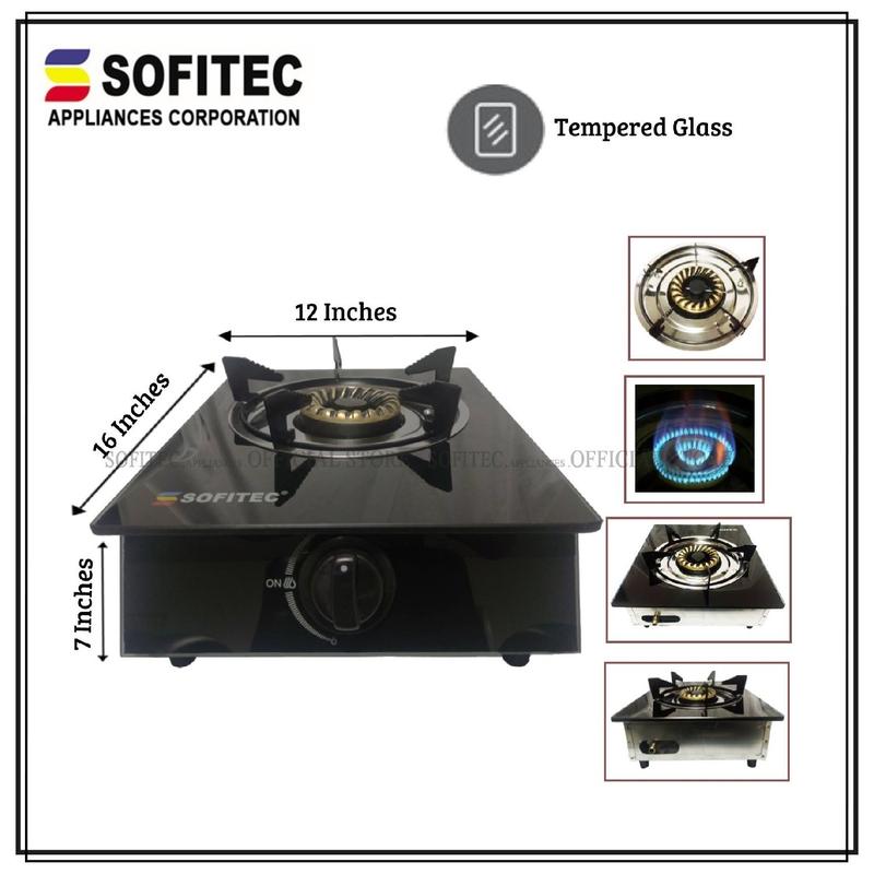 Sofitec SGS-0105 Single Burner Gas Stove Tempered Glass Top - TikTok ...