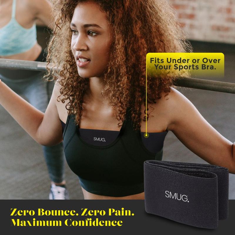 SMUG Breast Support Compression Band | Sports Bra Alternative for Running, Workouts, Sport & Fitness Activities 3
